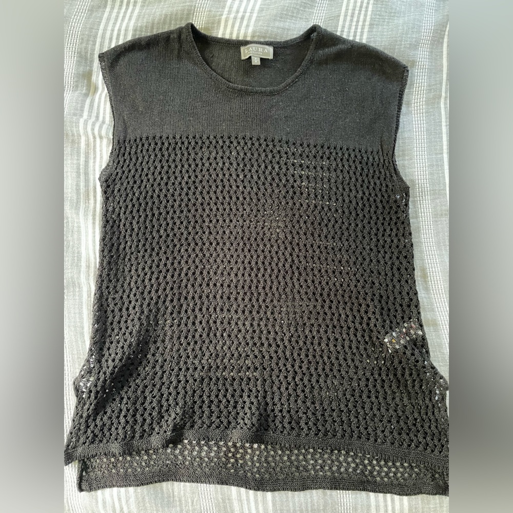 Laura Linens Pullover Vest Sz s